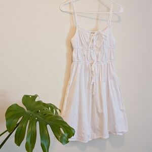 Sim & Sam White Cotton Mini Dress
